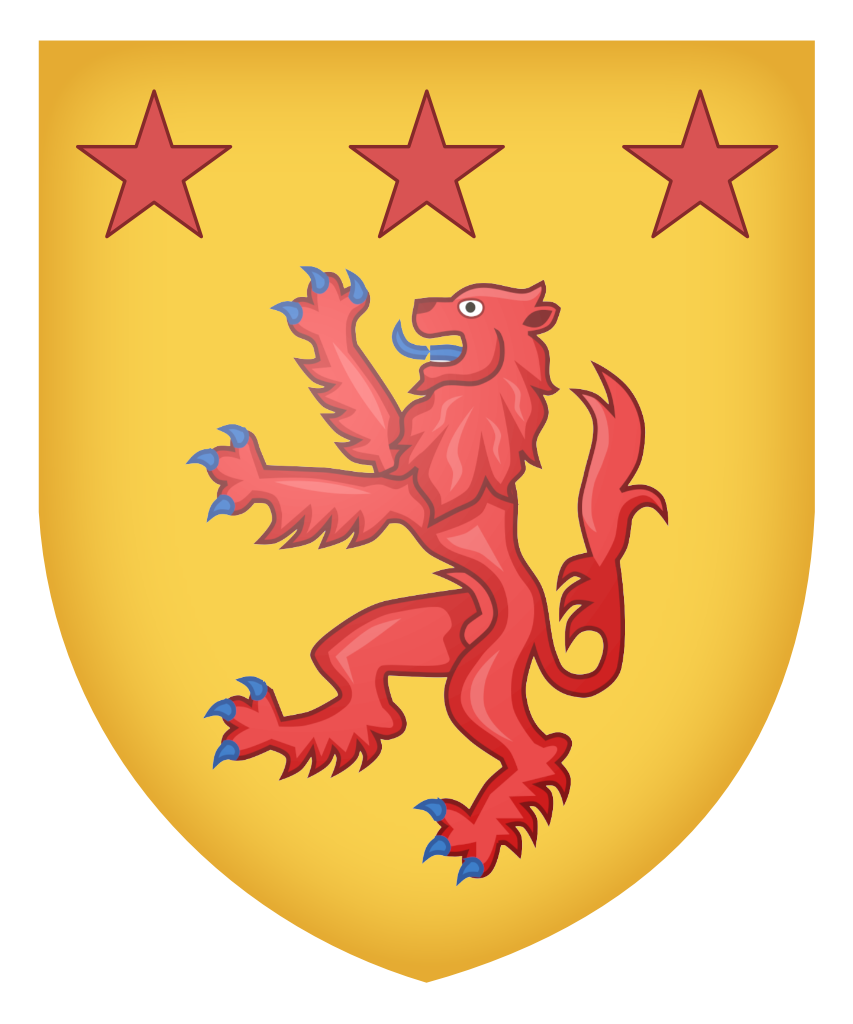 William Fairlie of Bruntsfield - Or, a lion rampant Gules and in chief three mullets gules